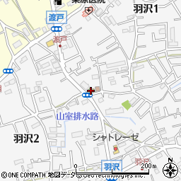 セブンイレブン富士見羽沢１丁目店周辺の地図