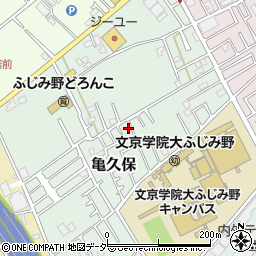 埼玉県ふじみ野市亀久保1217周辺の地図