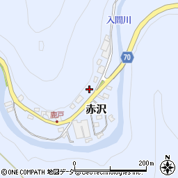 埼玉県飯能市赤沢736-1周辺の地図