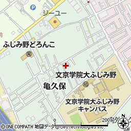 埼玉県ふじみ野市亀久保1217-35周辺の地図