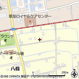埼玉県八潮市八條66周辺の地図