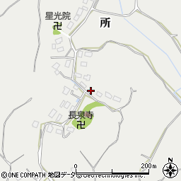 千葉県成田市所周辺の地図