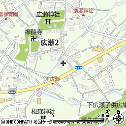 埼玉県狭山市広瀬周辺の地図