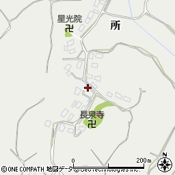千葉県成田市所605周辺の地図