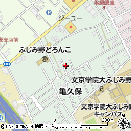 埼玉県ふじみ野市亀久保1254周辺の地図
