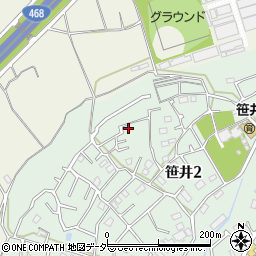 埼玉県狭山市笹井2丁目23-6周辺の地図