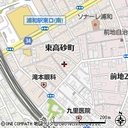埼玉県さいたま市浦和区東高砂町16周辺の地図