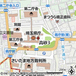 埼玉県庁　総務部税務課周辺の地図