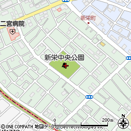 新栄中央公園周辺の地図