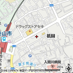 埼玉県狭山市祇園9周辺の地図