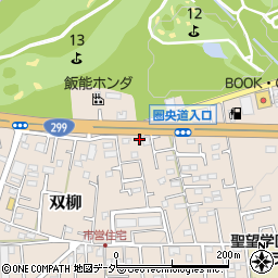 埼玉県飯能市双柳1493-3周辺の地図