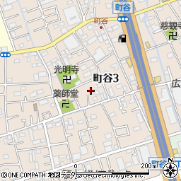 埼玉県さいたま市桜区町谷周辺の地図