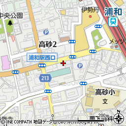 東急リバブル株式会社　浦和センター周辺の地図