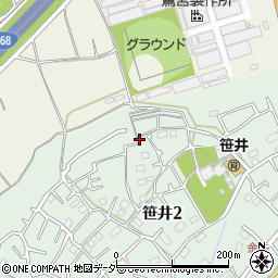 埼玉県狭山市笹井2丁目21-30周辺の地図