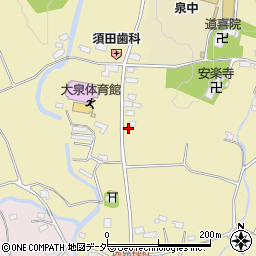 山梨県北杜市大泉町谷戸1957周辺の地図