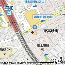 あづま進学教室　浦和駅前教室周辺の地図