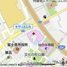 富士見市民文化会館（キラリふじみ）周辺の地図