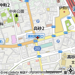 セブンイレブン浦和駅西口店周辺の地図