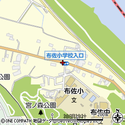 布佐小入口周辺の地図