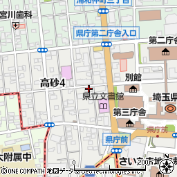 武蔵野うどん藤原　浦和高砂店周辺の地図