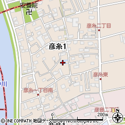 彦糸公園周辺の地図