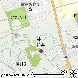 埼玉県狭山市笹井2丁目12-8周辺の地図