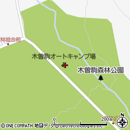 木曽駒オートキャンプ場周辺の地図
