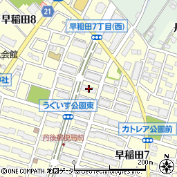 ＵＲ都市機構三郷早稲田団地７－２９－３周辺の地図