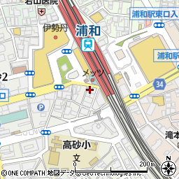 ぷりずむ館浦和店周辺の地図