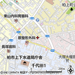 千葉県柏市東上町1-10周辺の地図