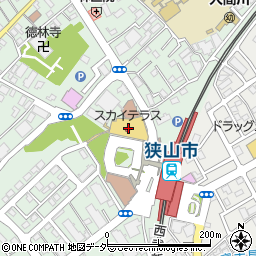 松屋狭山市駅前店周辺の地図