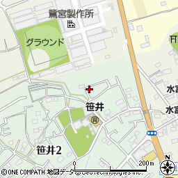 埼玉県狭山市笹井2丁目12-9周辺の地図