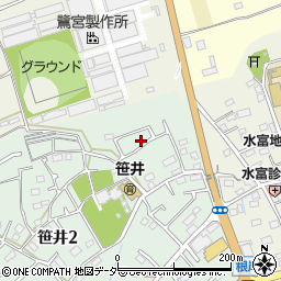 埼玉県狭山市笹井2丁目12-2周辺の地図