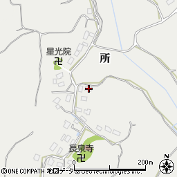 千葉県成田市所516周辺の地図