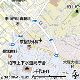 千葉県柏市東上町1-11周辺の地図