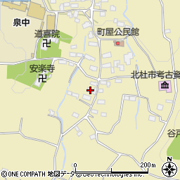 山梨県北杜市大泉町谷戸2207周辺の地図