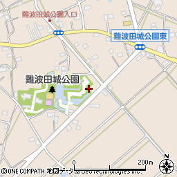 難波田城公園トイレ周辺の地図