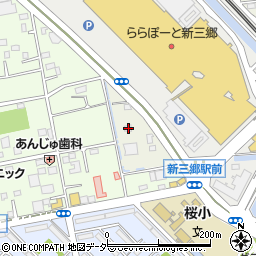 埼玉県三郷市半田2184周辺の地図