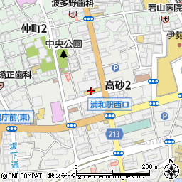 栄光ゼミナール　浦和校周辺の地図