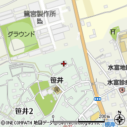 埼玉県狭山市笹井2丁目12-15周辺の地図