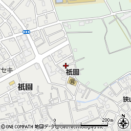 埼玉県狭山市祇園13周辺の地図