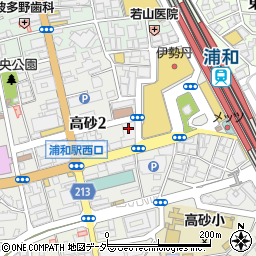 スギ薬局 浦和高砂店周辺の地図