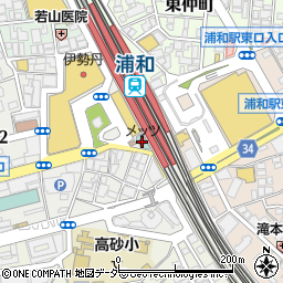 ＪＲ東日本ホテルメッツ浦和周辺の地図