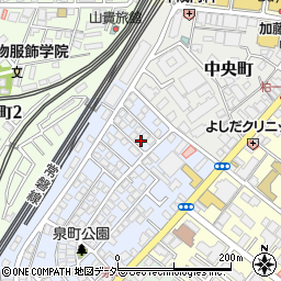 千葉県柏市泉町3-12周辺の地図