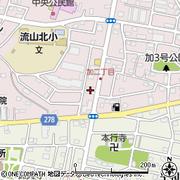 流山ニューシティステージ２１ヒルサイドコート弐番館周辺の地図
