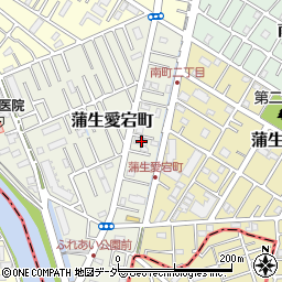 埼玉県越谷市蒲生愛宕町6-61周辺の地図
