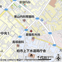 千葉県柏市東上町1-2周辺の地図