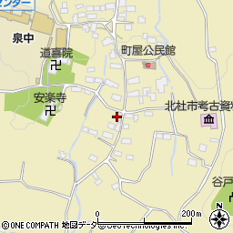 山梨県北杜市大泉町谷戸2208周辺の地図