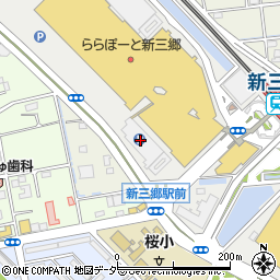 三井ショッピングパークららぽーと新三郷立体南駐車場周辺の地図