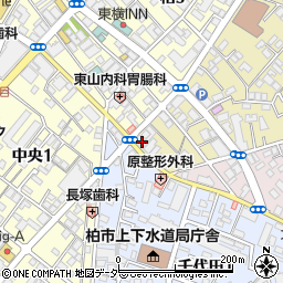 千葉県柏市東上町1-1周辺の地図